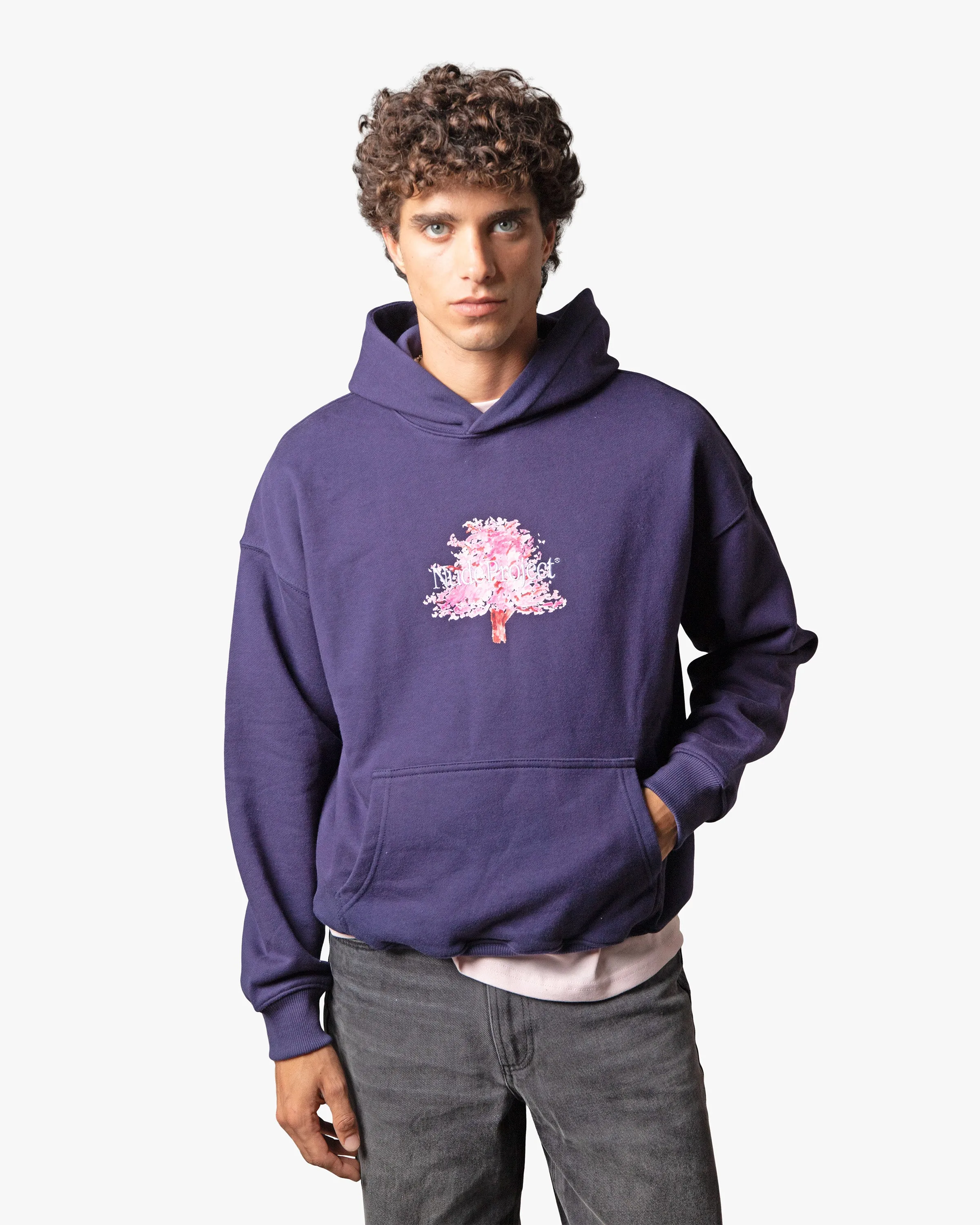 FLEUR DE CERISIER HOODIE NAVY