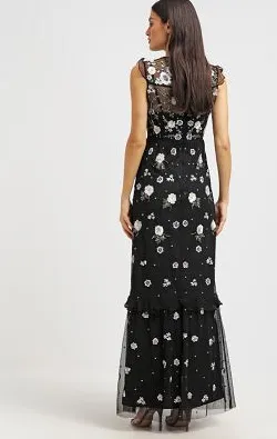 Floral Embroidered Gown