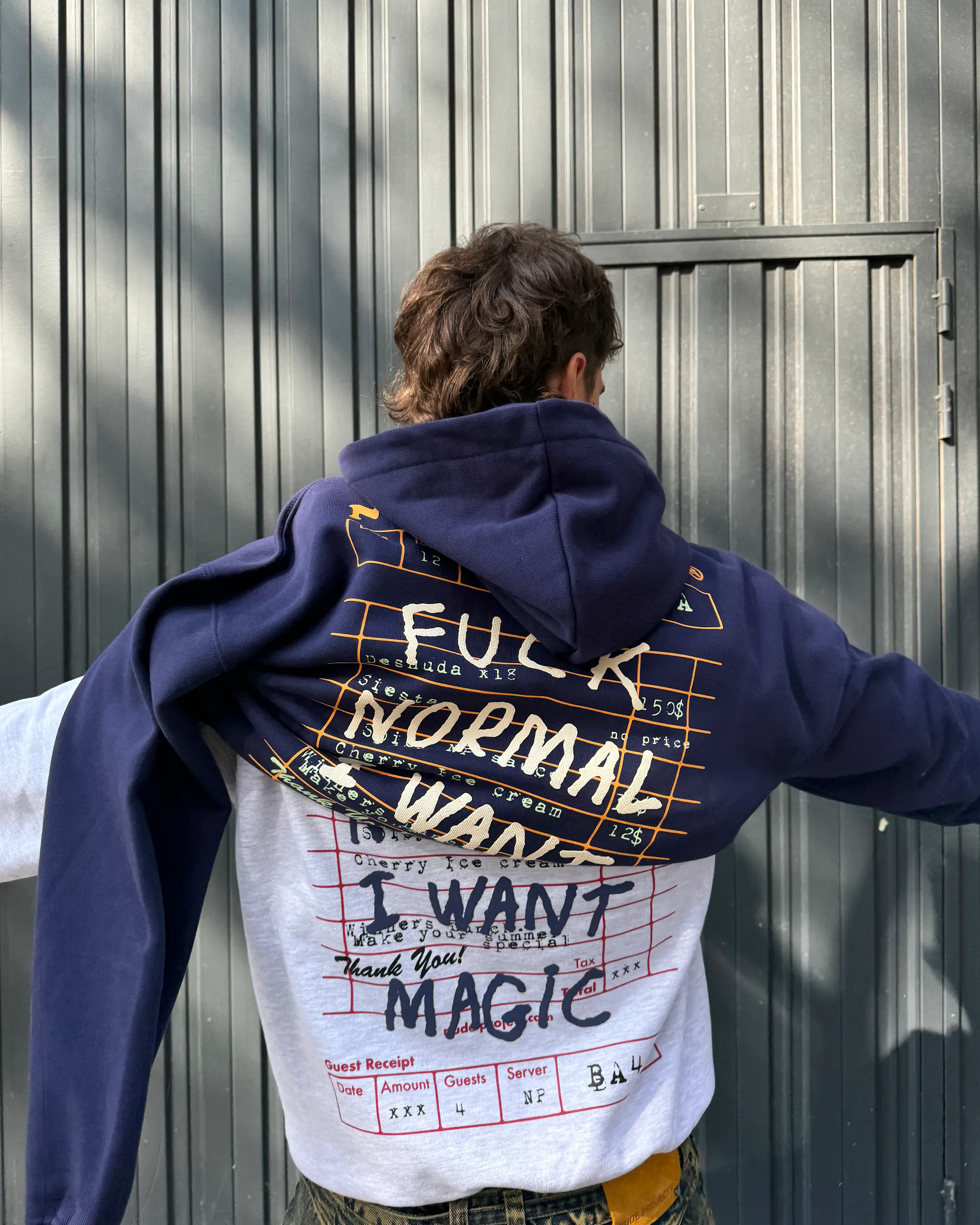 FUCK NORMAL HOODIE NAVY