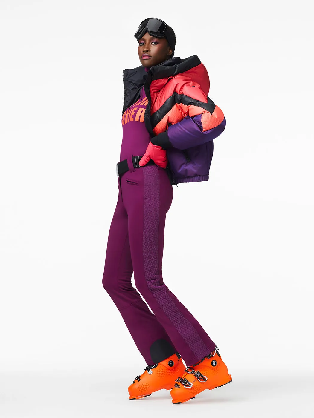 Goldbergh Brooke Straight Stretch Ski Pant in Cherry