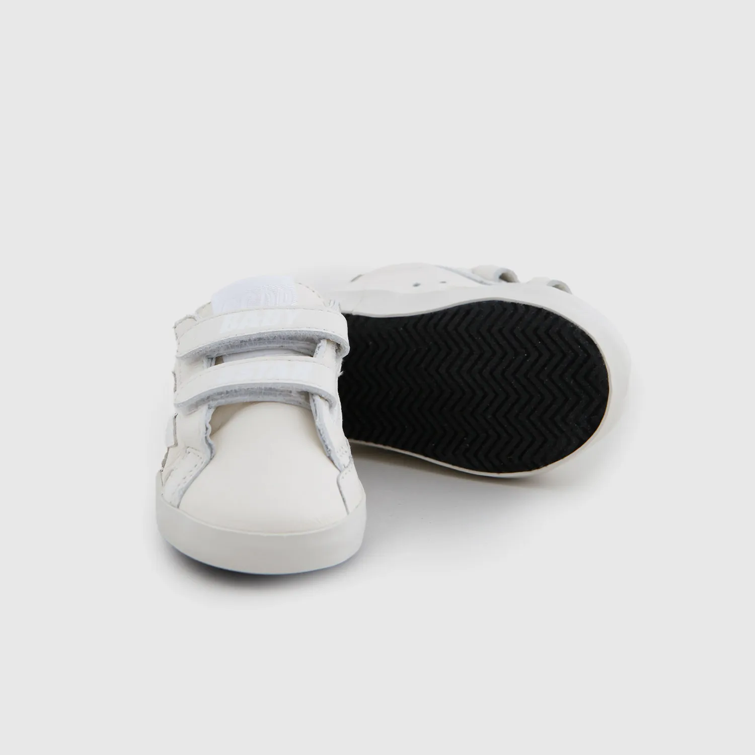 Golden Goose Sstar White Sneaker For Newborns