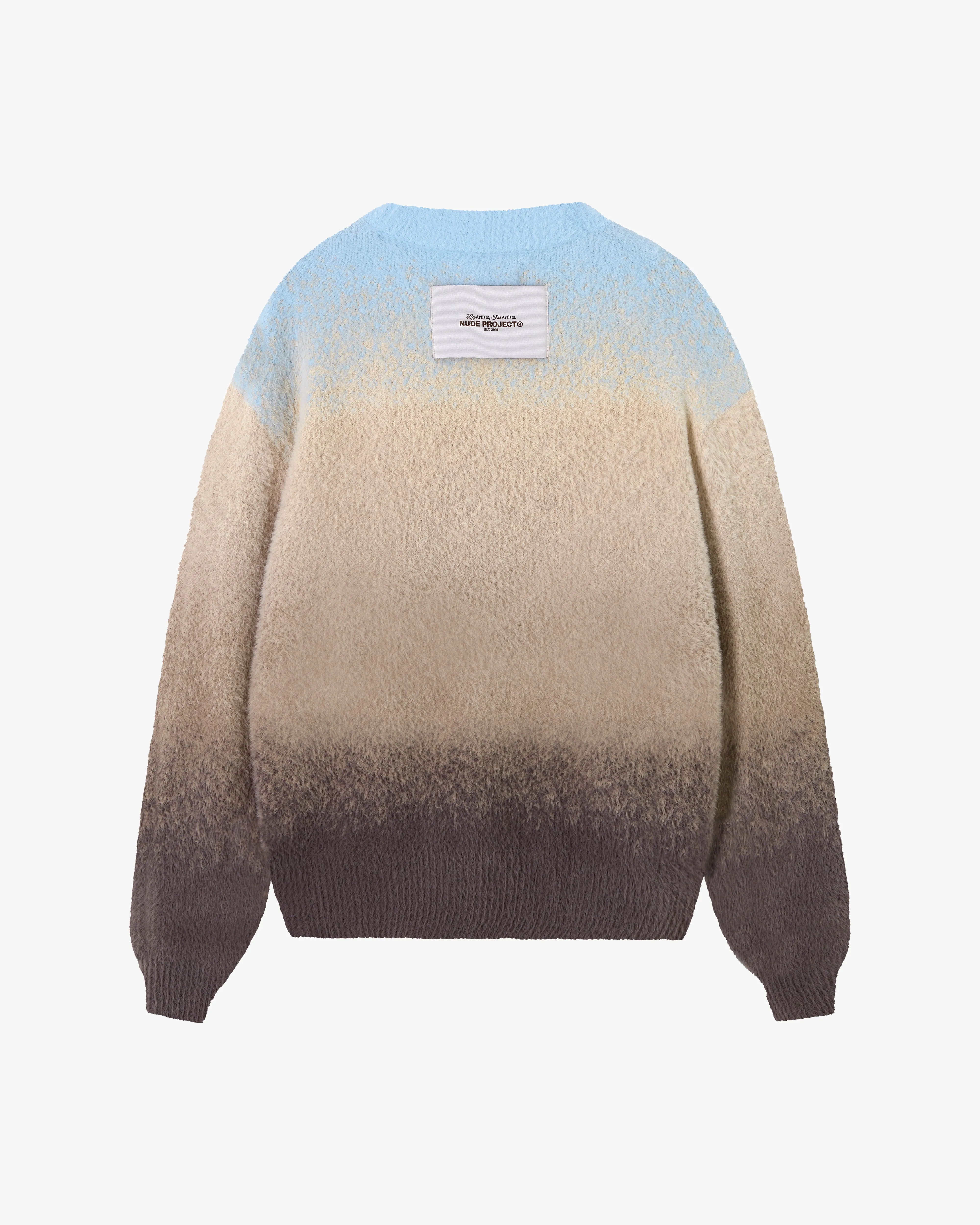 GRADIENT COZY SWEATER BABY BLUE