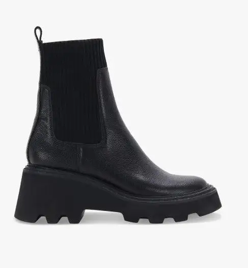 Hoven boot in Black Leather