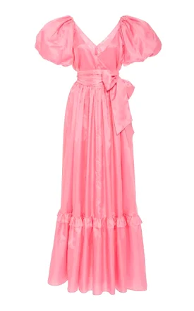 Ida Ruffled Taffeta Gown