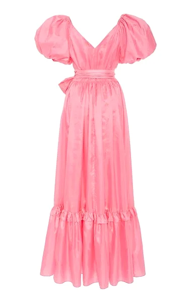 Ida Ruffled Taffeta Gown