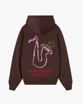 JAZZ CAF HOODIE BROWN