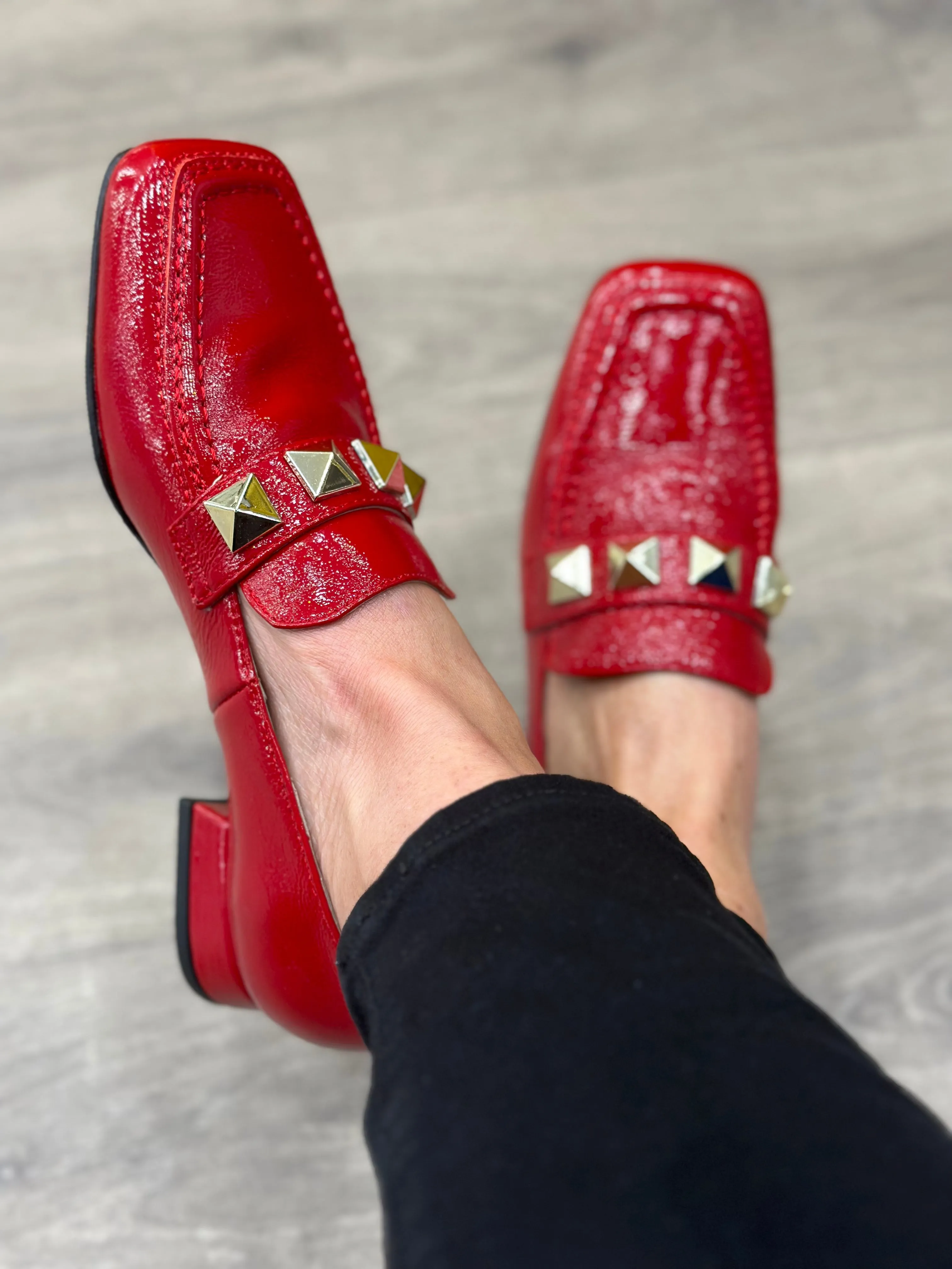 Jose Saenz Red Loafer