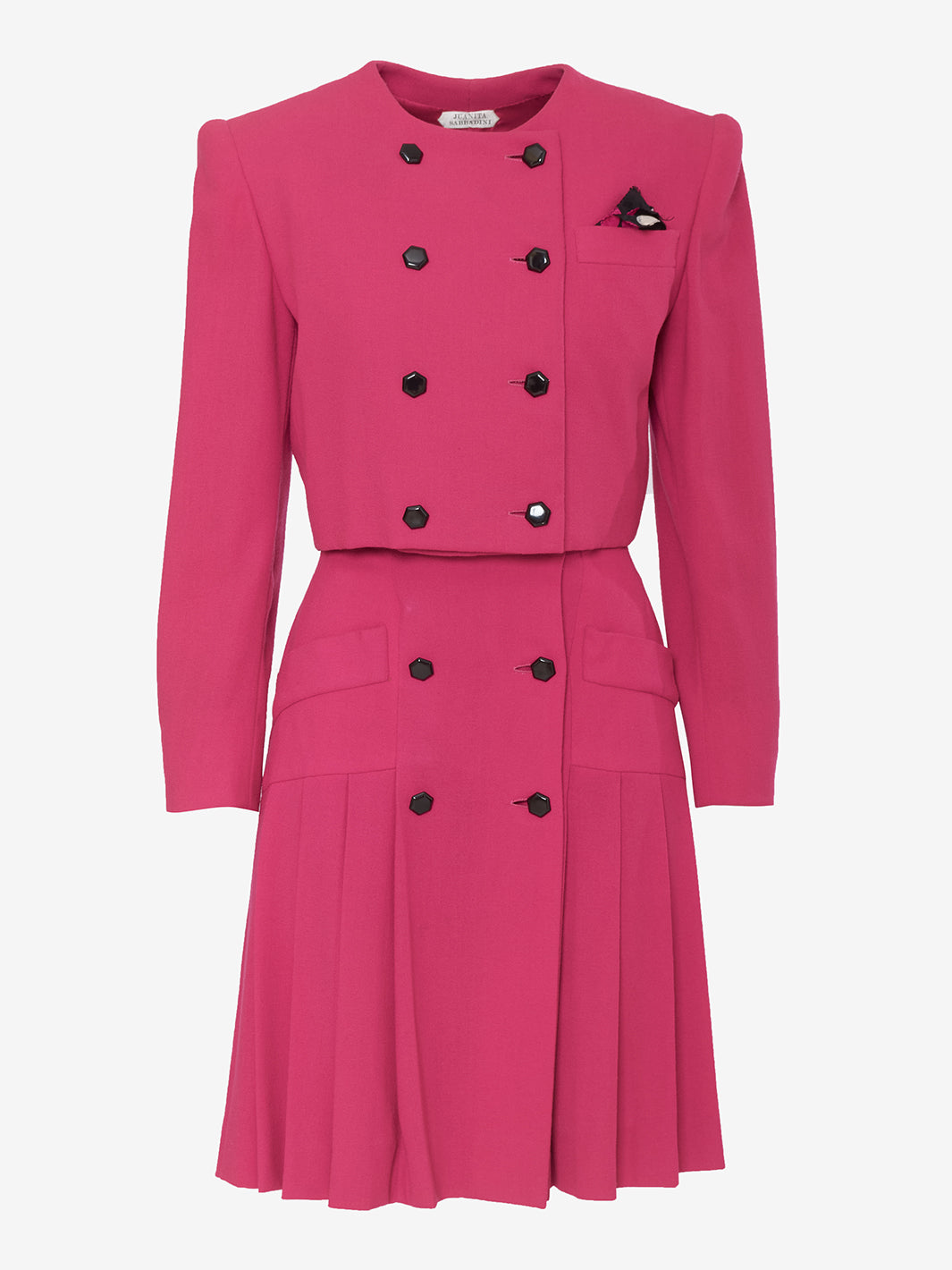 Juanita Sabbadini Fuchsia Wool Crepe Tailleur