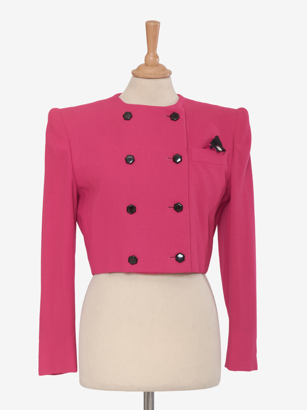 Juanita Sabbadini Fuchsia Wool Crepe Tailleur