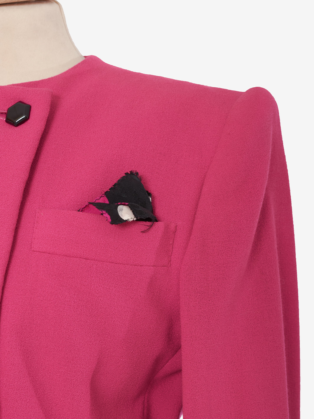 Juanita Sabbadini Fuchsia Wool Crepe Tailleur