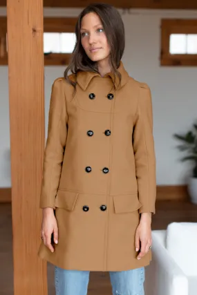 Jules Coat - Camel Wool Cashmere