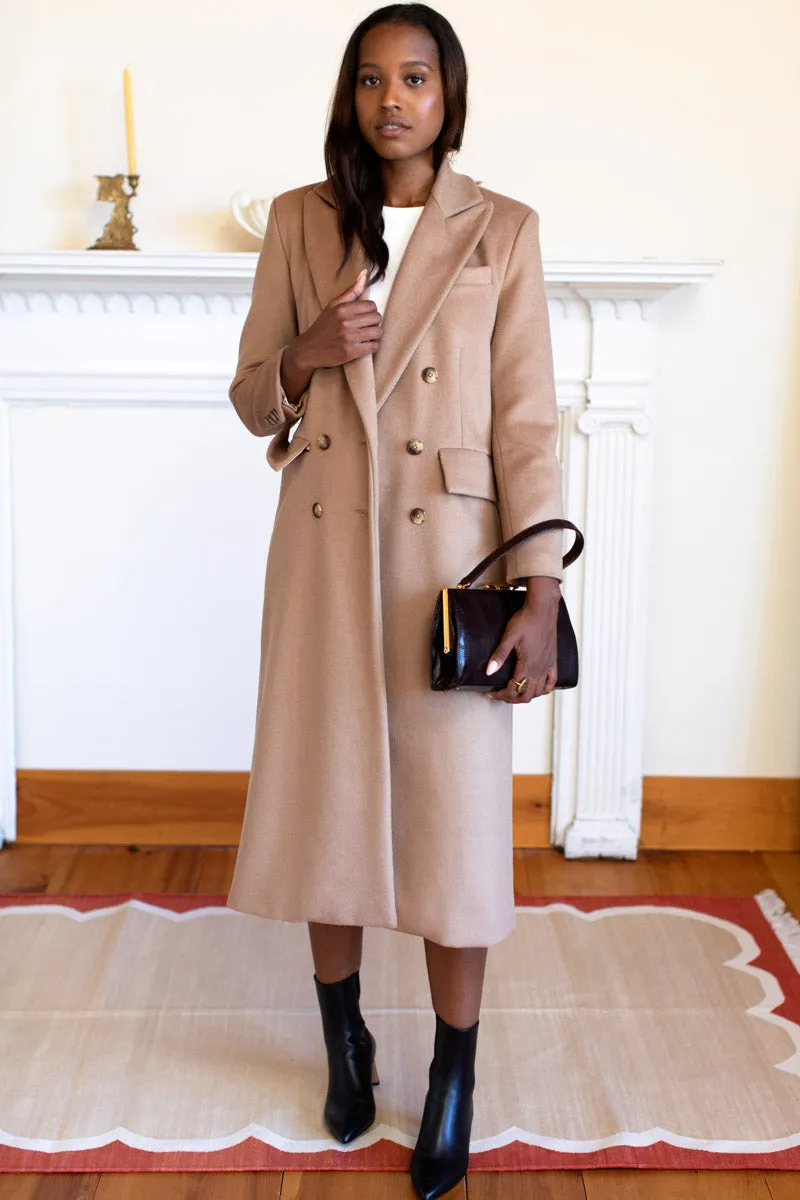 Julius Long Coat - Camel Wool Cashmere