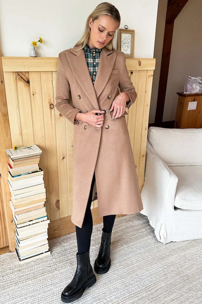 Julius Long Coat - Camel Wool Cashmere