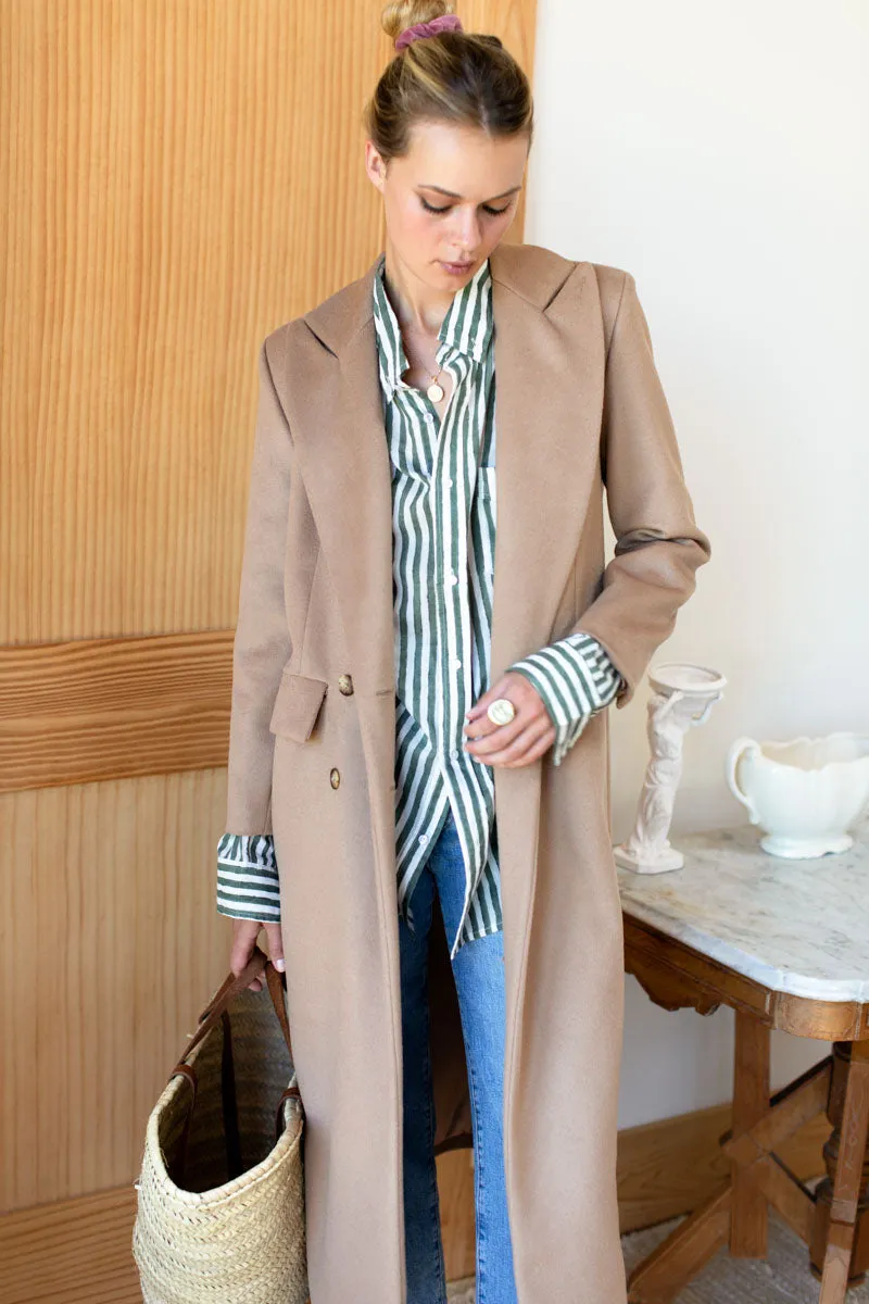 Julius Long Coat - Camel Wool Cashmere