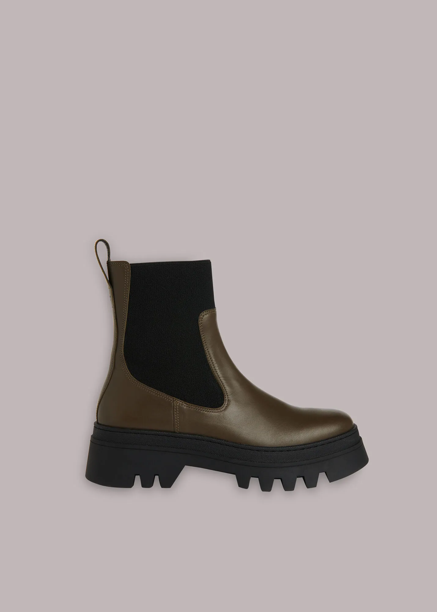 Khaki Hatton Chunky Chelsea Boot