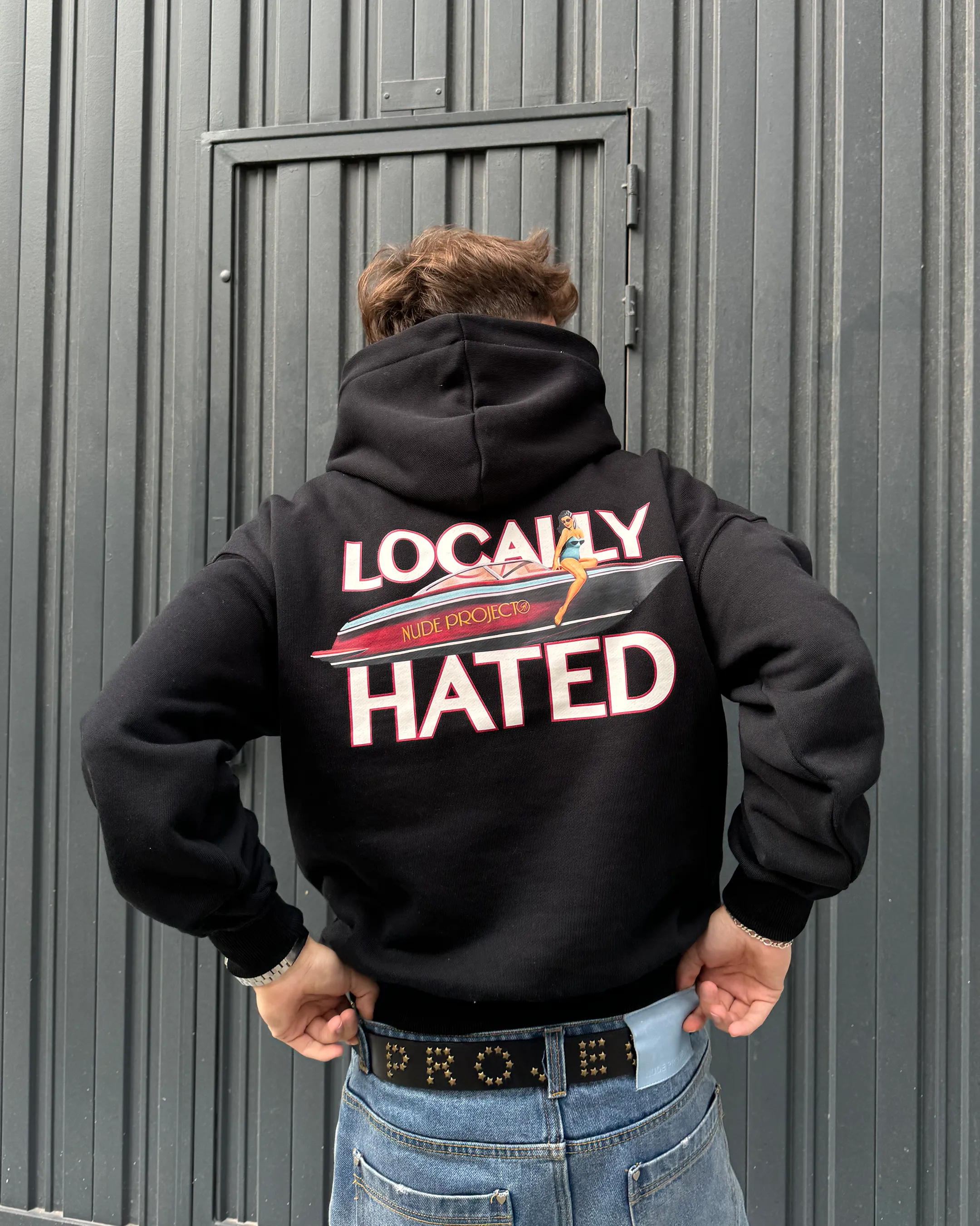 LOCALLY HATED HOODIE BLACK