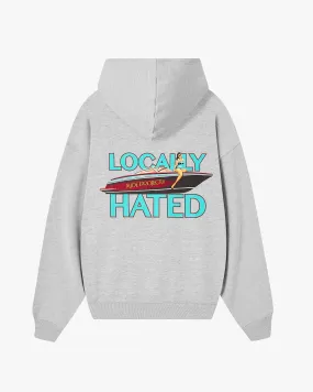 LOCALLY HATED HOODIE GREY MELANGE