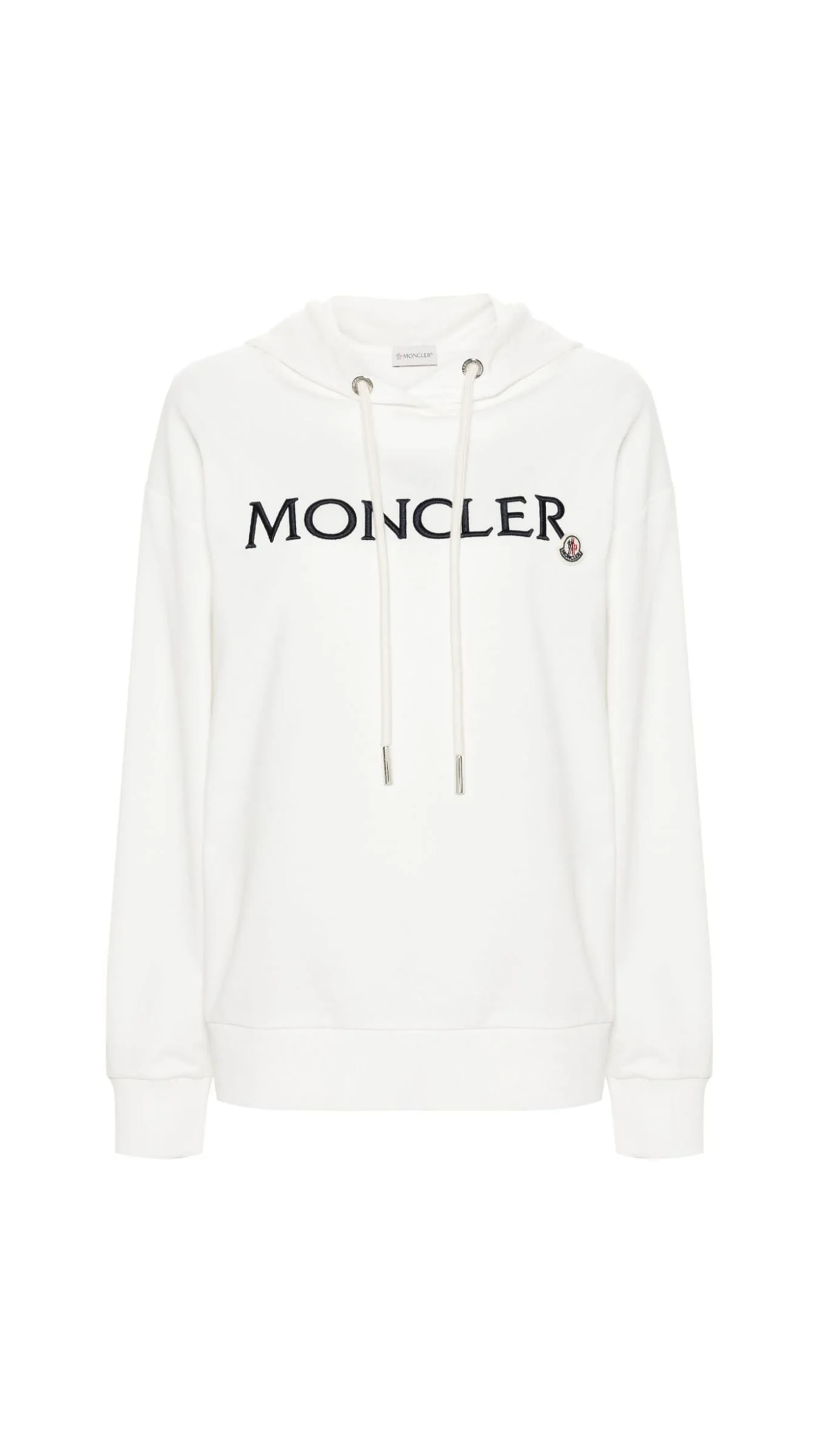 Logo Cotton Hoodie - White