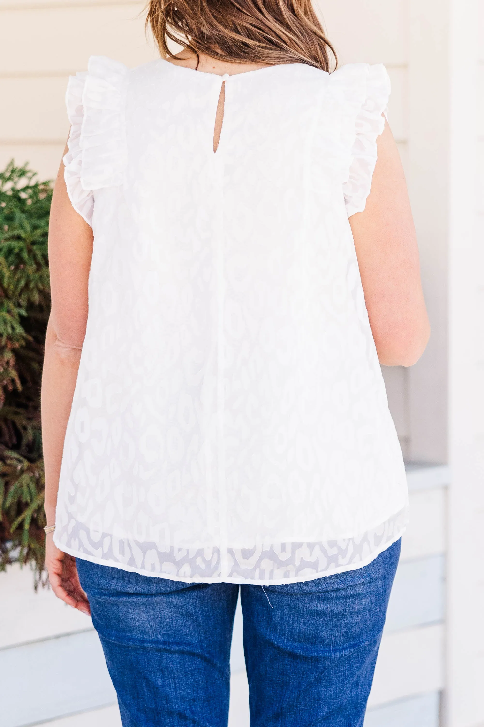 Loving Flutters Top, Ivory