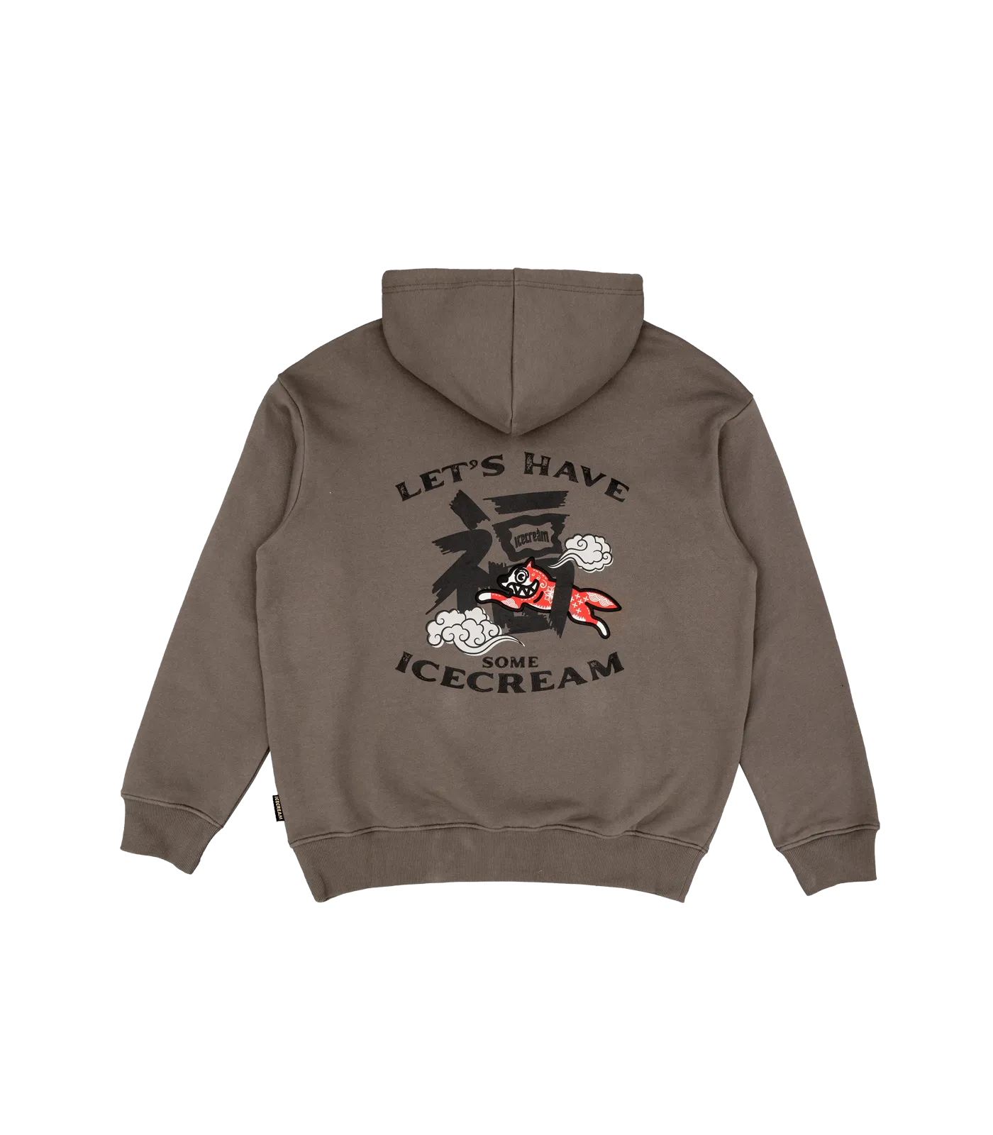 LUCKY DOG HOODIE - KHAKI