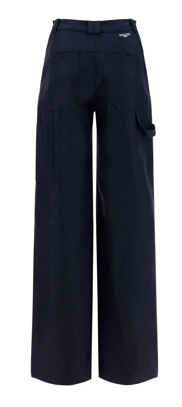 Marine Serre Wide-Leg High Waist Pants