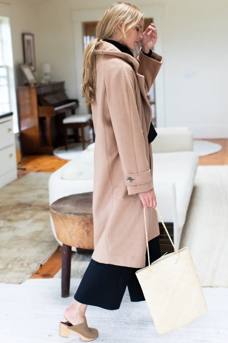 Matisse 4 Button Coat - Camel Wool Cashmere