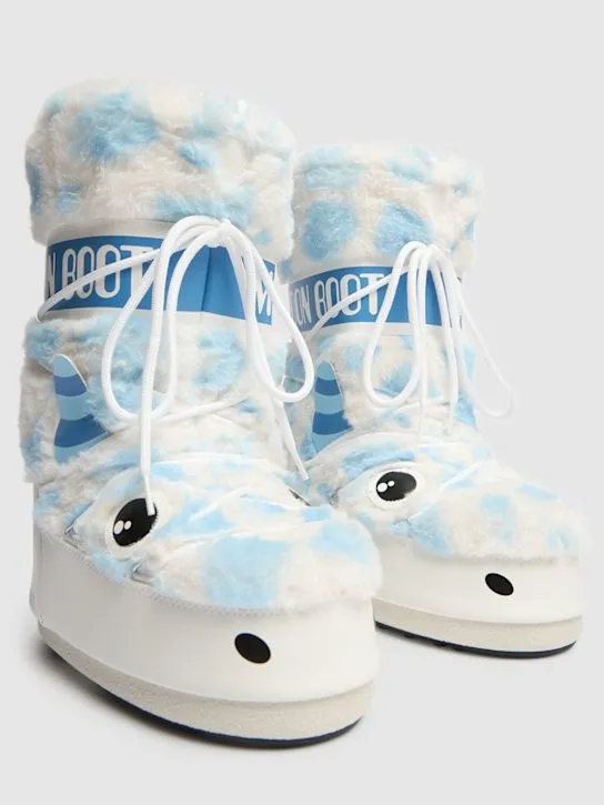 Moon Boot   Icon tall yeti faux fur snow boots 