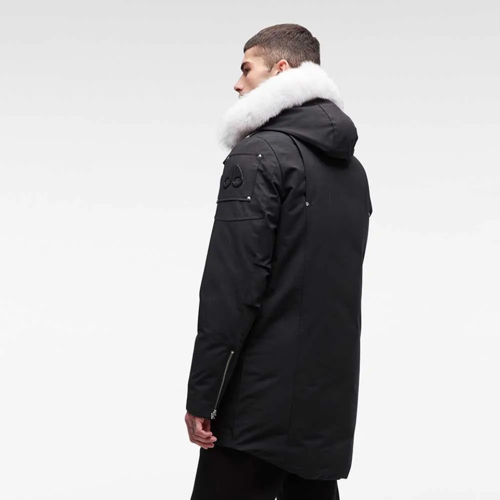 Moose Knuckles Stirling Parka Black W/Natural Fur Hood