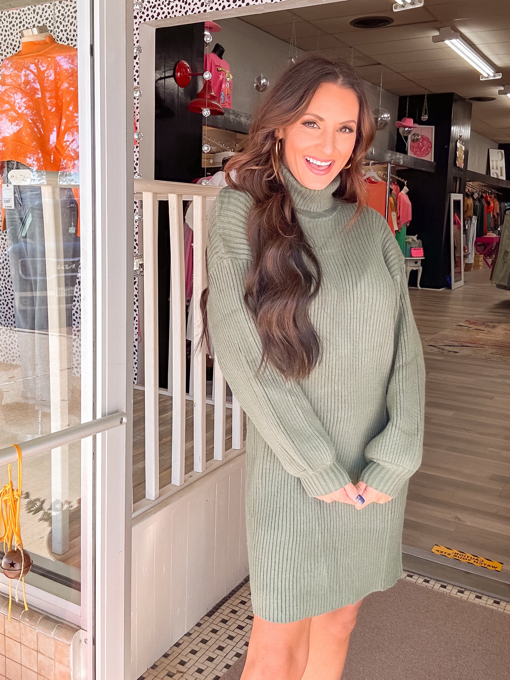 Nothing Like You Olive Sweater Dress