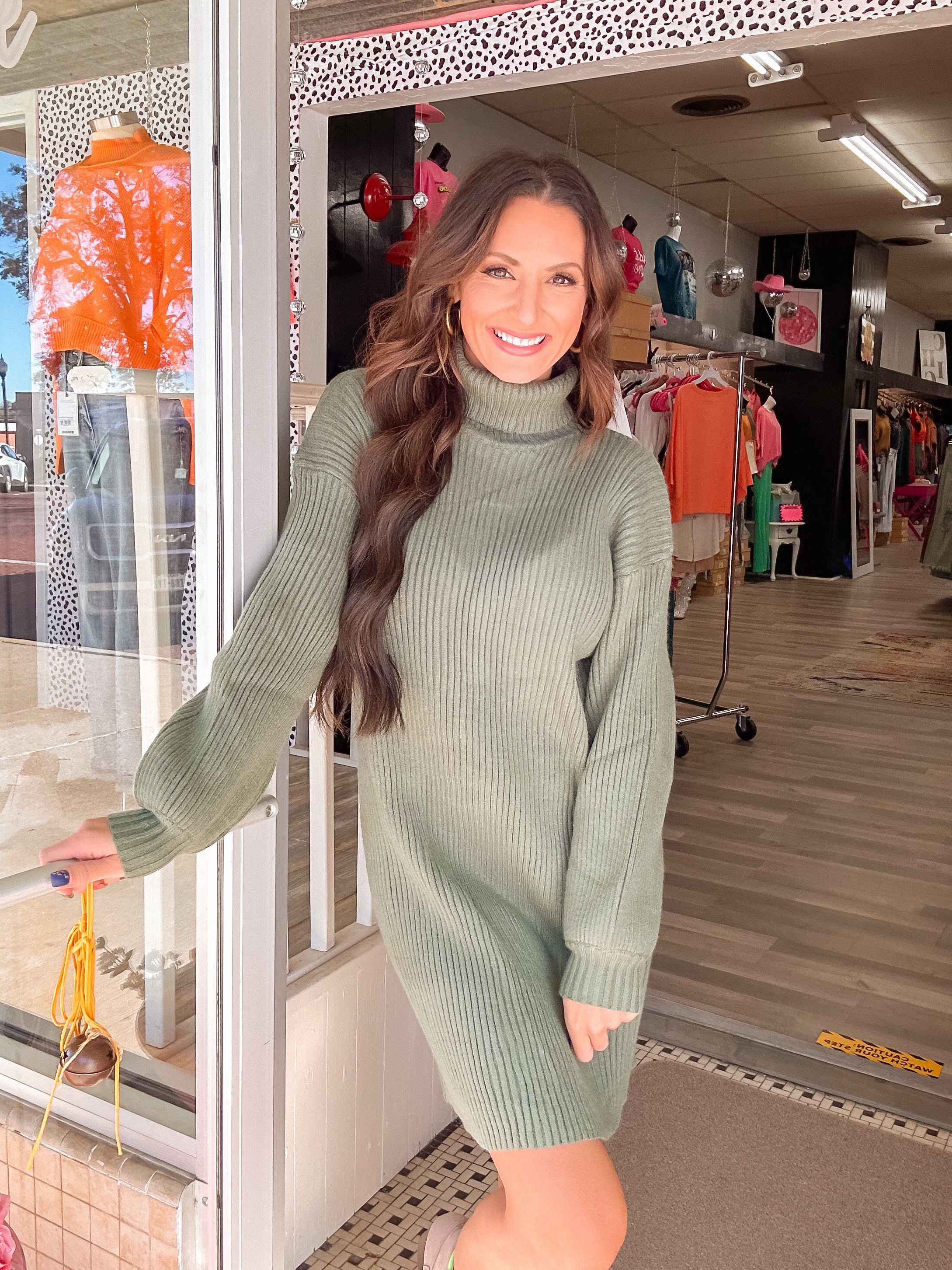 Nothing Like You Olive Sweater Dress