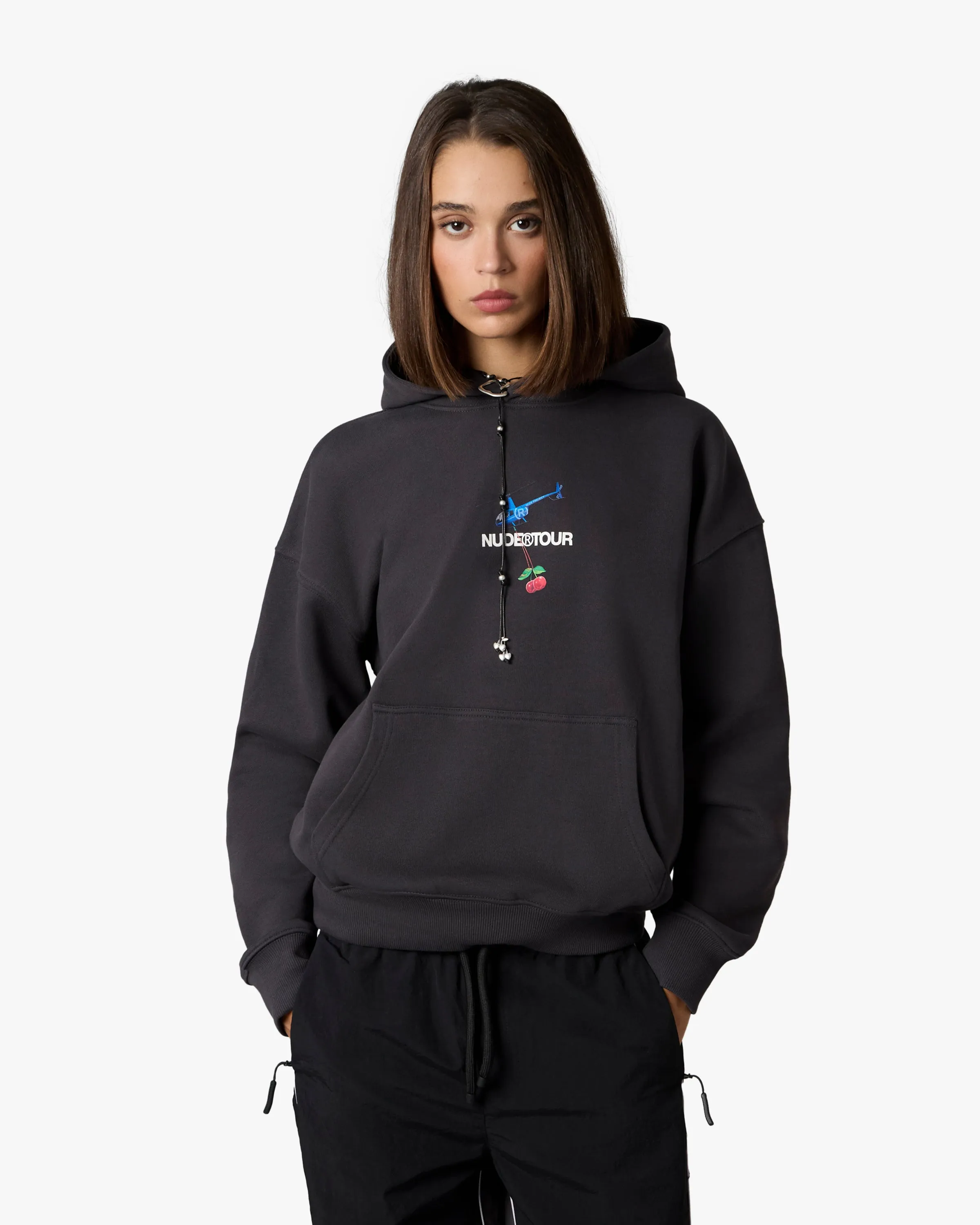 NUDE TOUR HOODIE ASH