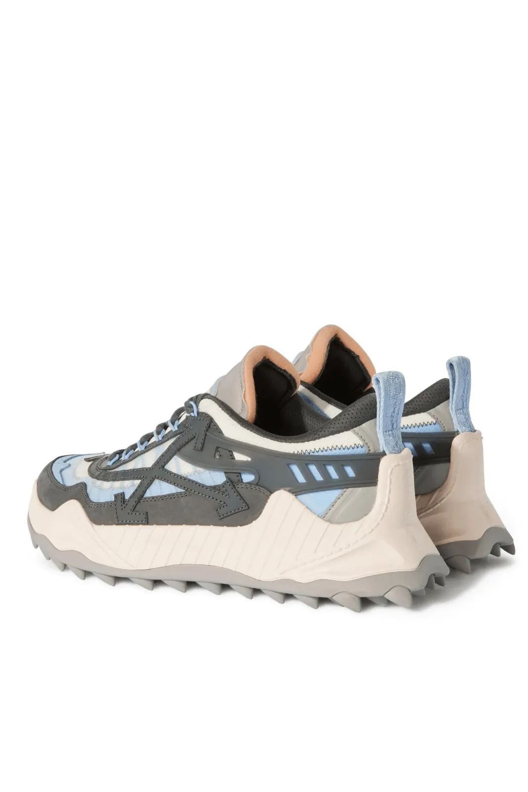 Off-White Odsy-1000 'Dark Grey Beige Light Blue' Sneakers