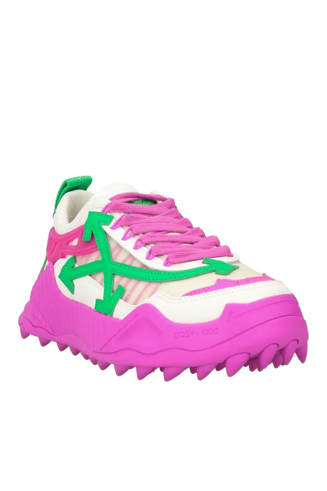 Off-White Odsy-1000 Pink Green Woman Sneakers