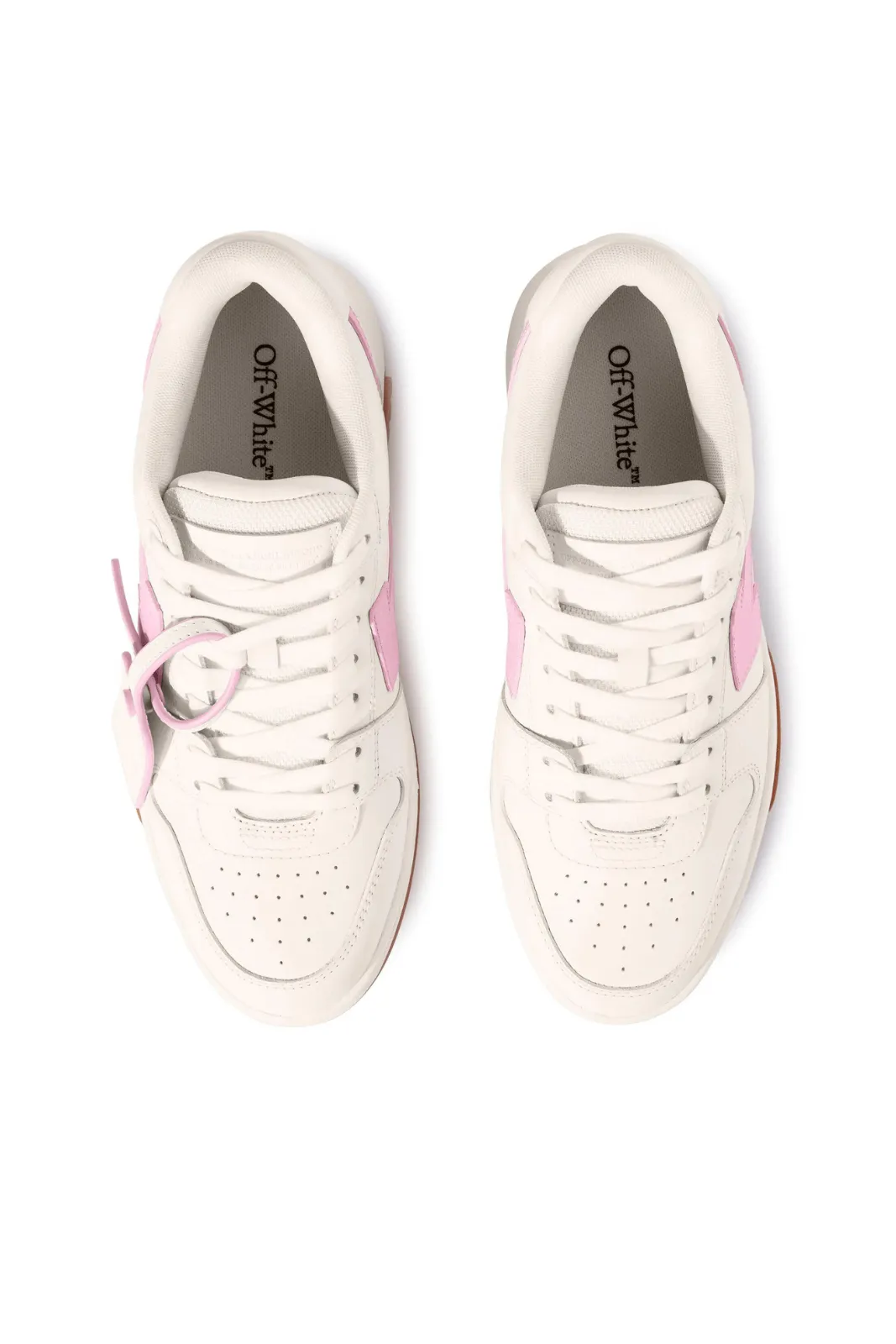 Off-White Two-tone leather Out Of Office sneakers White Rose