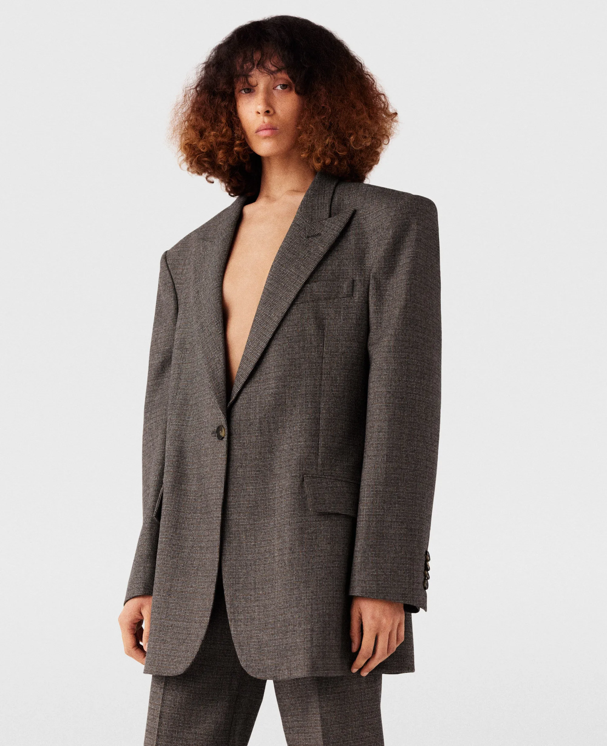 Oversized Single-Breasted Blazer