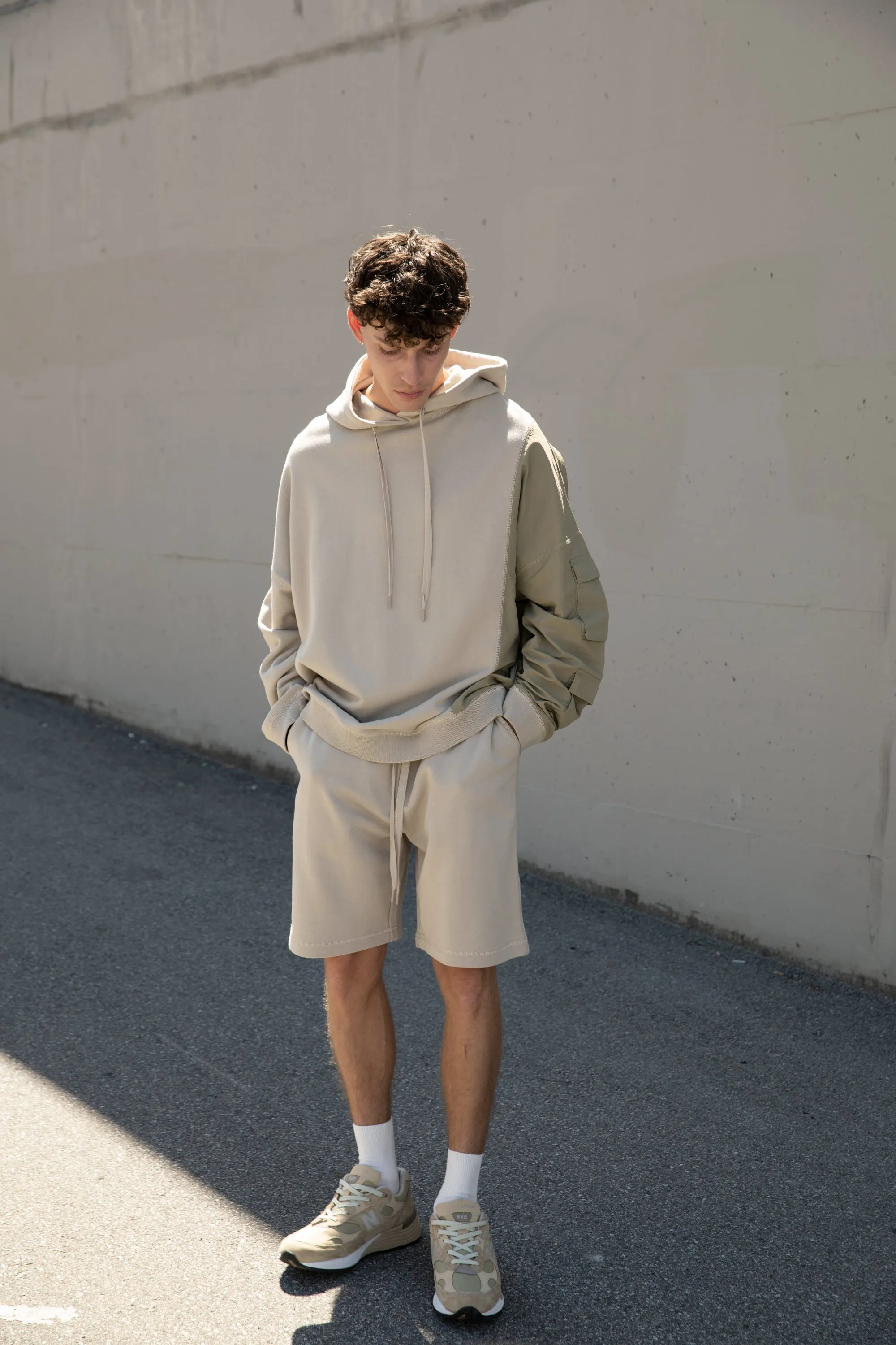 PANELED HOODIE