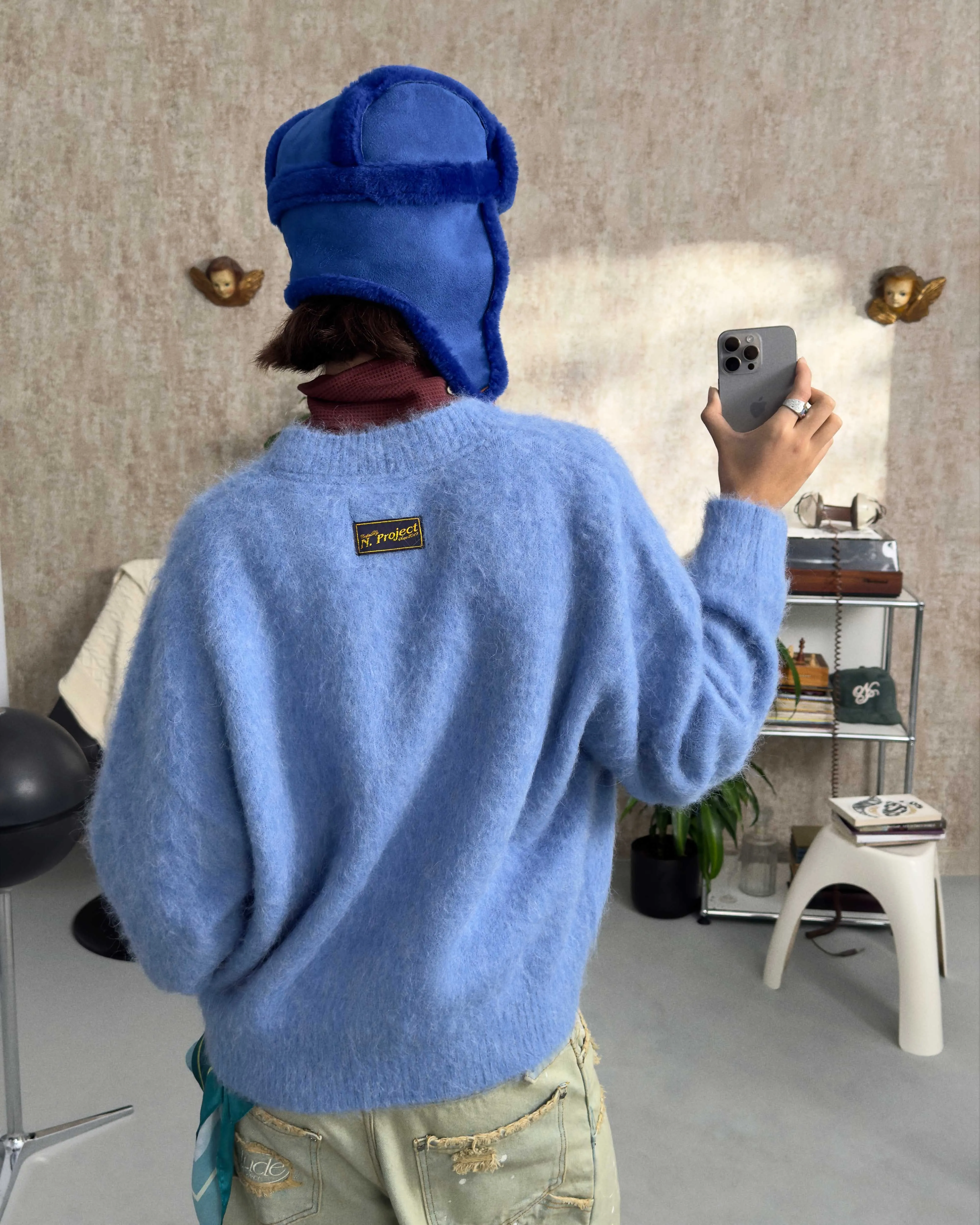 PREMIUM ALPACA SWEATER BLUE