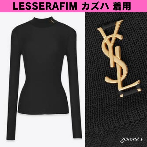 Saint Laurent  |Casual Style Long Sleeves Formal Style  Logo