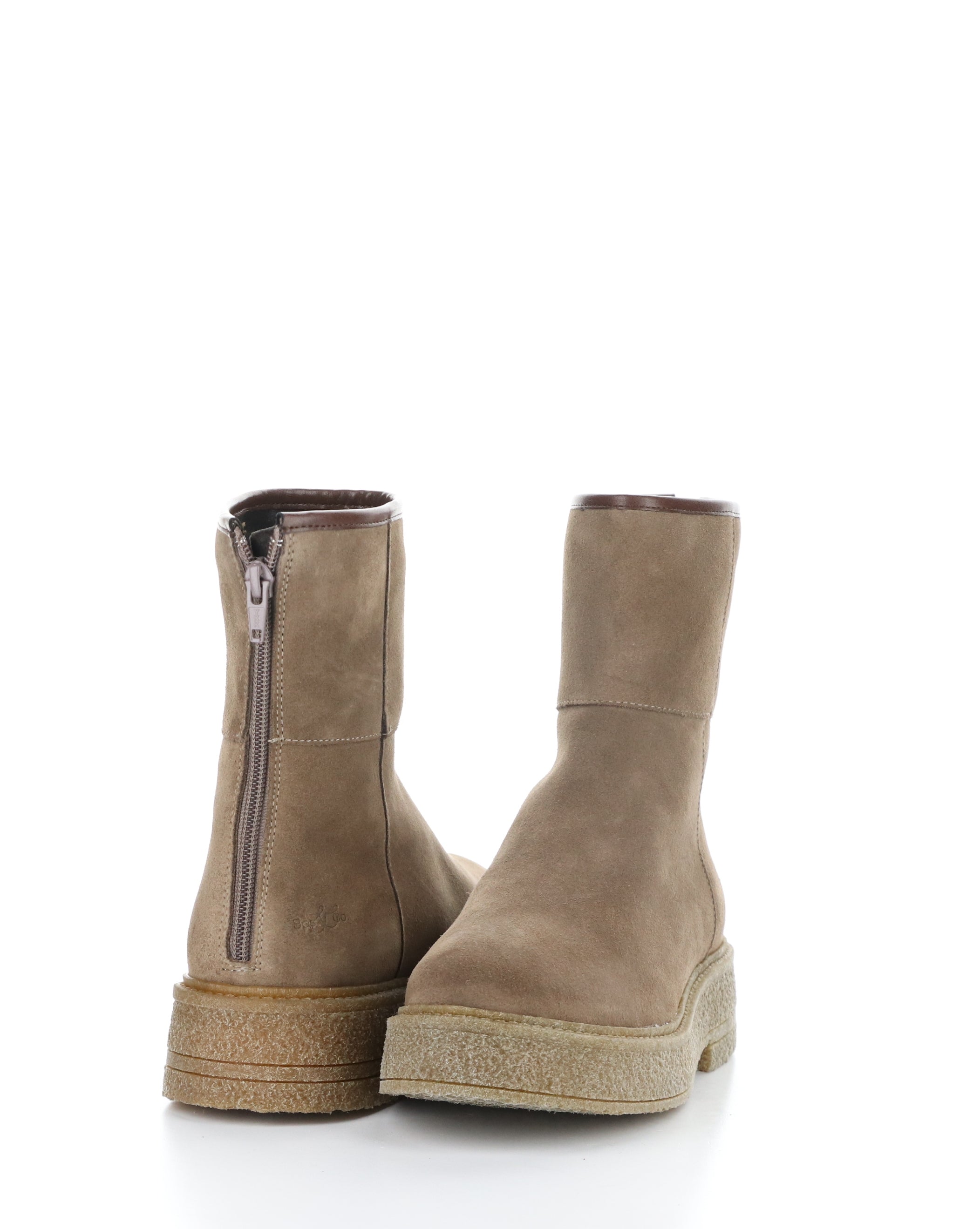 SAMMY TAUPE Round Toe Boots