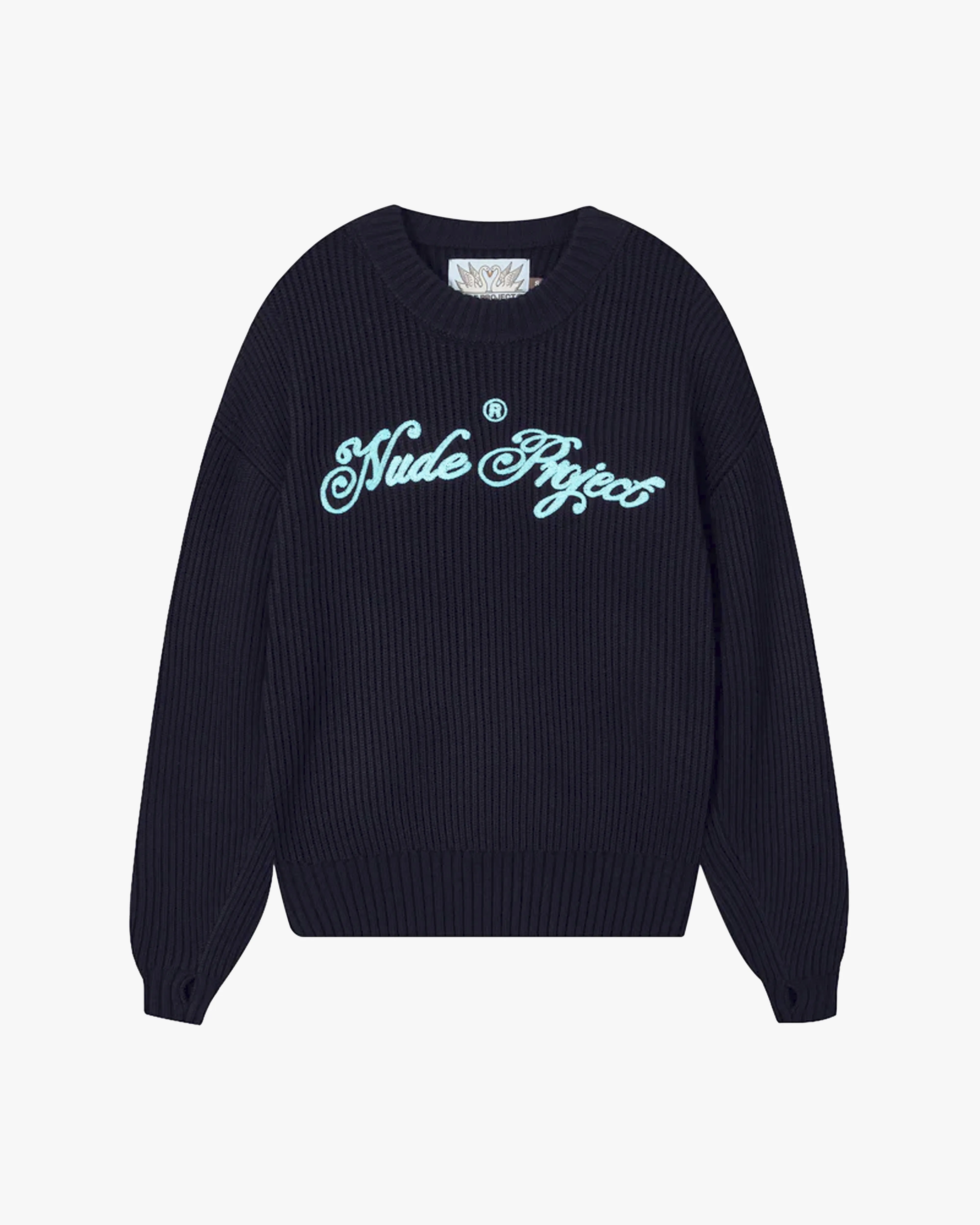 SCRIPT SWEATER NAVY