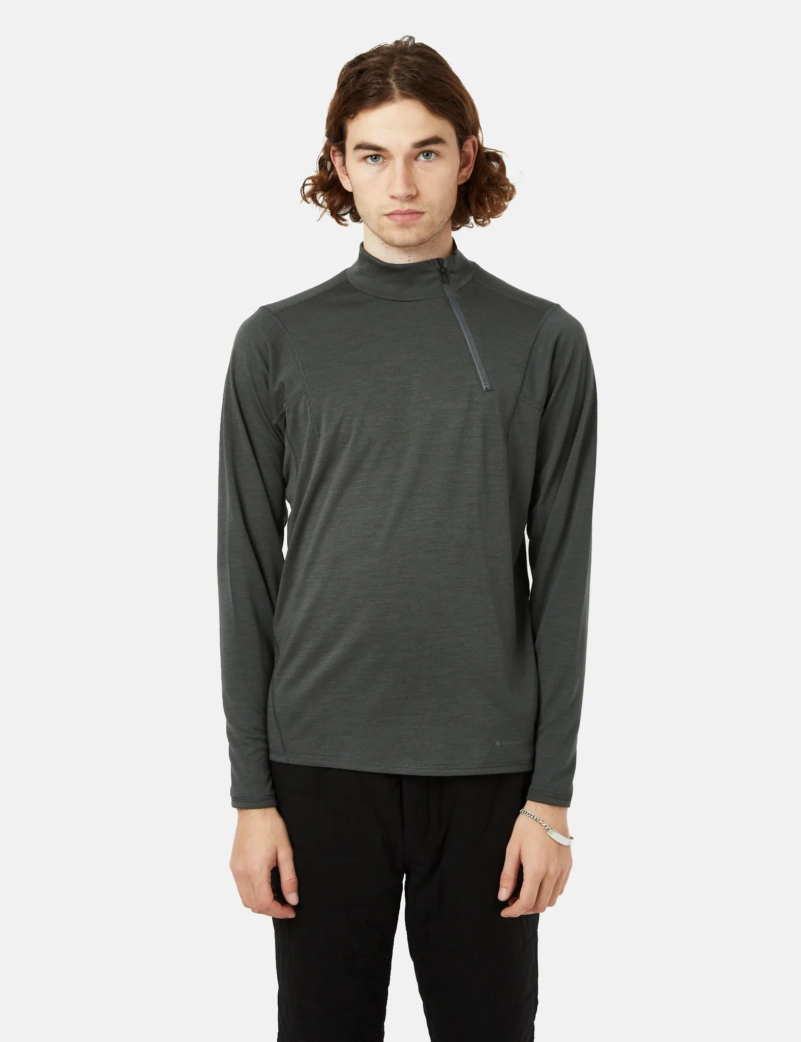 Snow Peak Recycled Half Zip Pullover - Forest Green