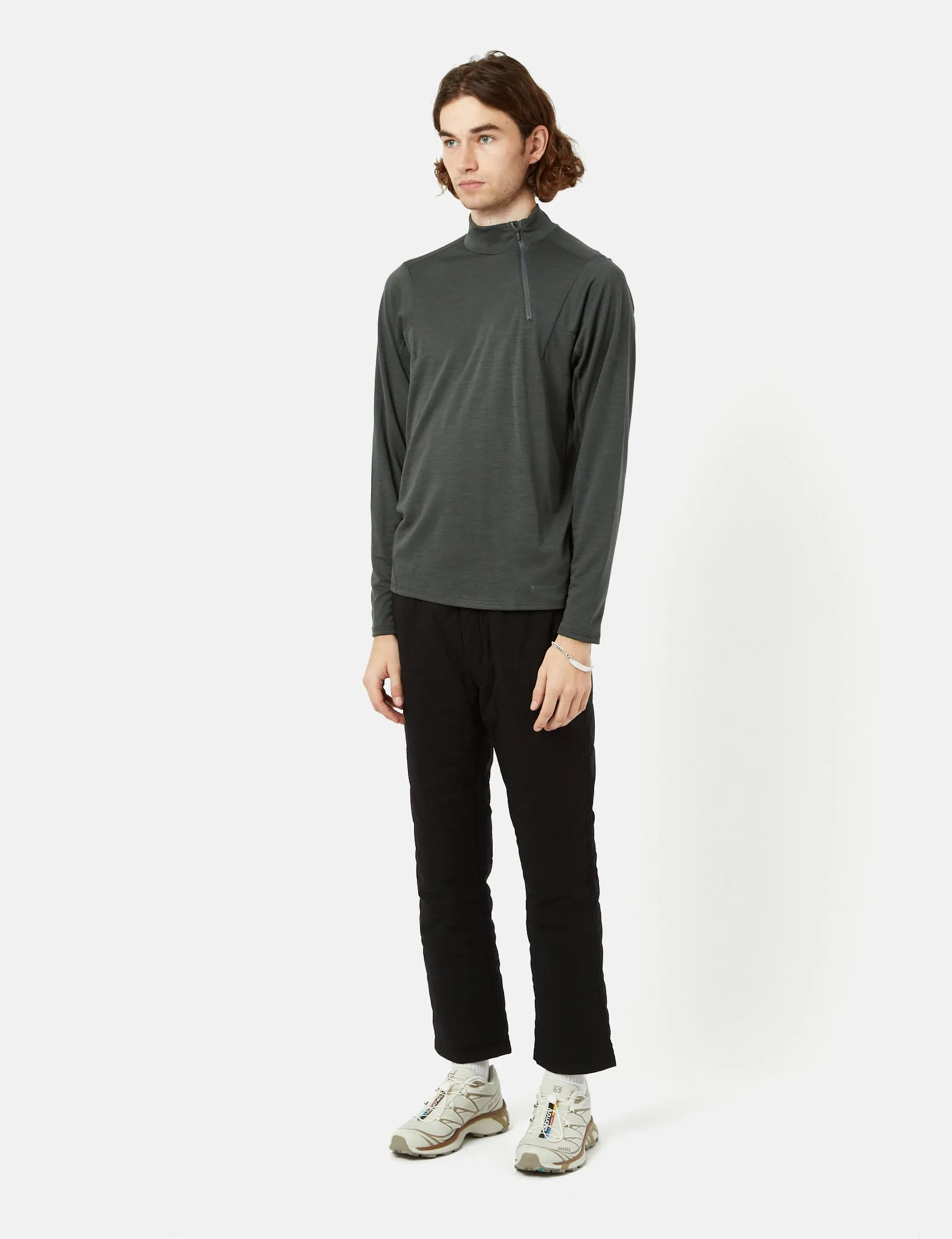 Snow Peak Recycled Half Zip Pullover - Forest Green