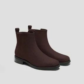   Square-Toe Ankle Chelsea Boots (Celina)