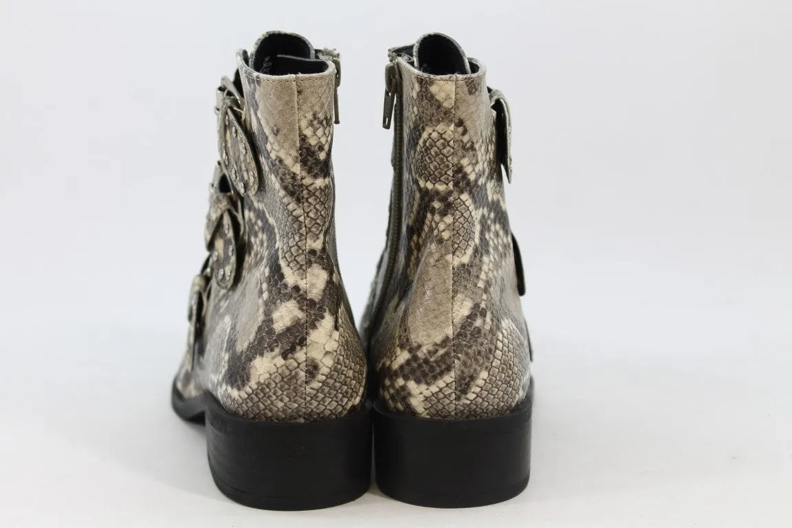 Steve New York Harmon Women's Snakeskin-Print Boots 8.5M(ZAP13192)