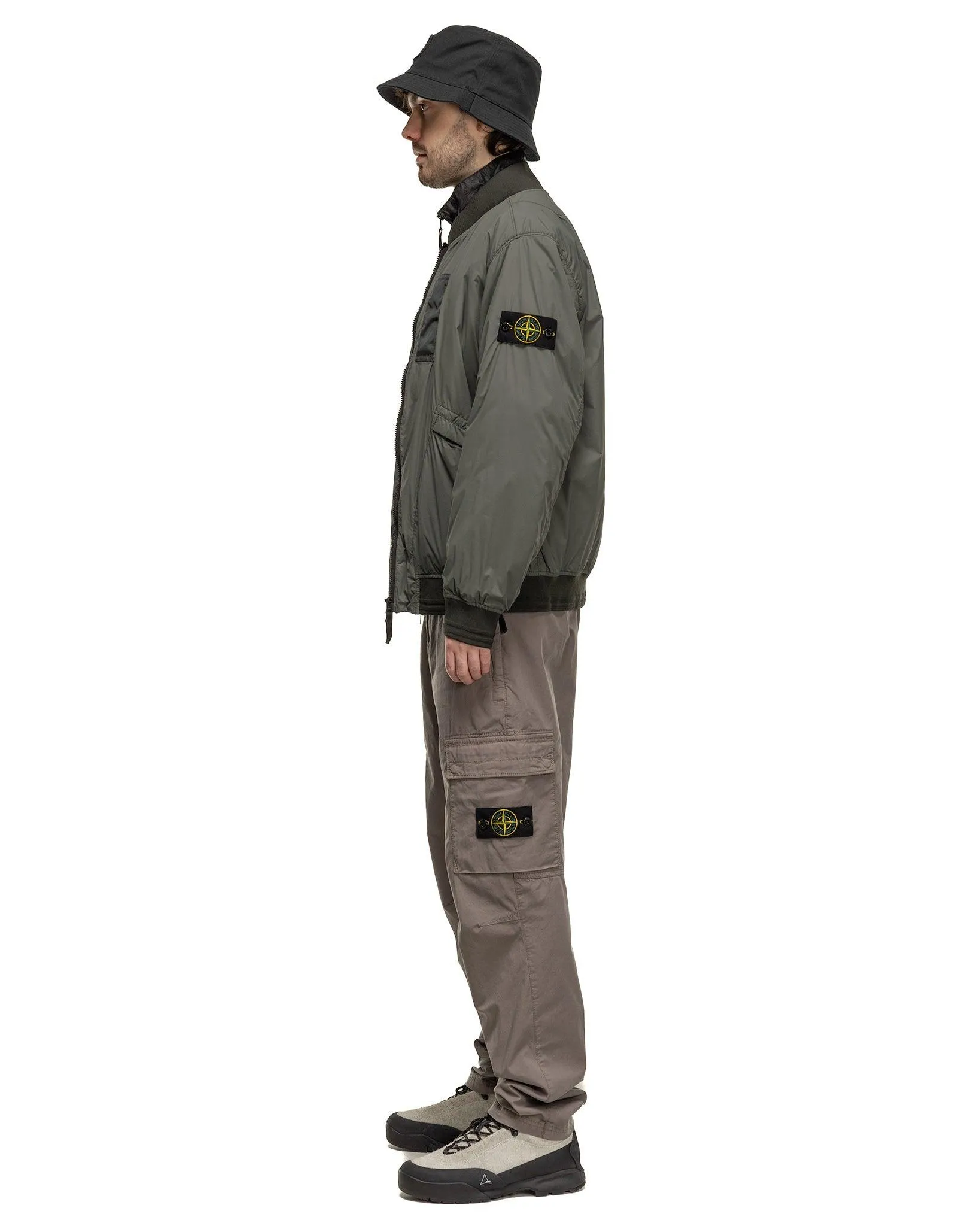 Supima Cotton Twill Stretch-TC Regular Fit Cargo Pants Dove Grey