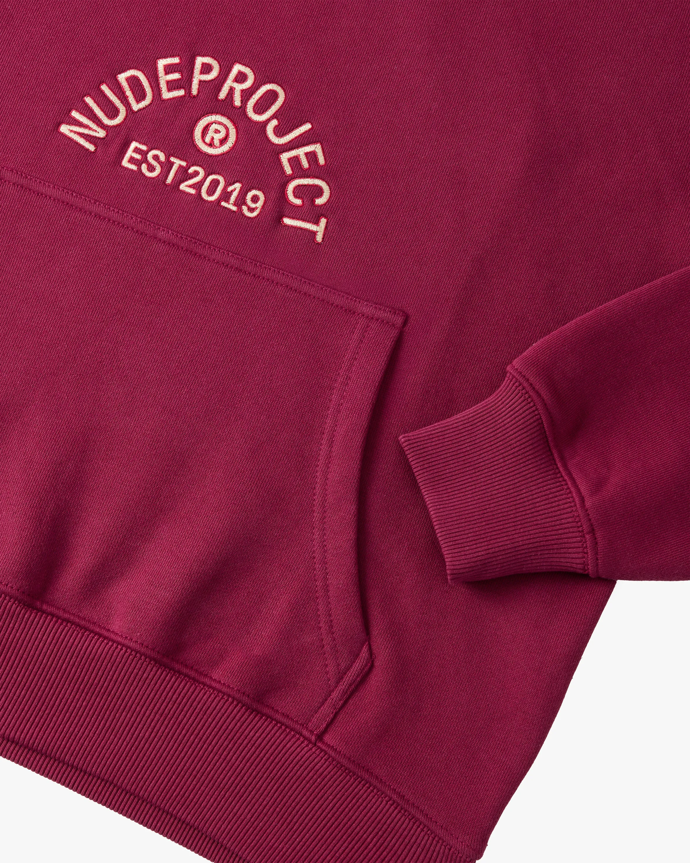 SWANS HOODIE BURGUNDY