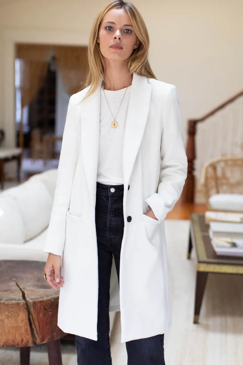 Tailored Coat - White