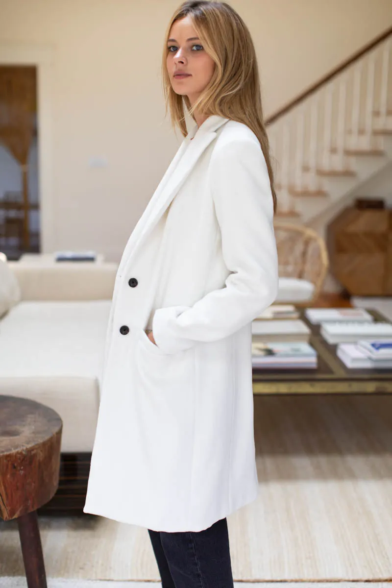 Tailored Coat - White