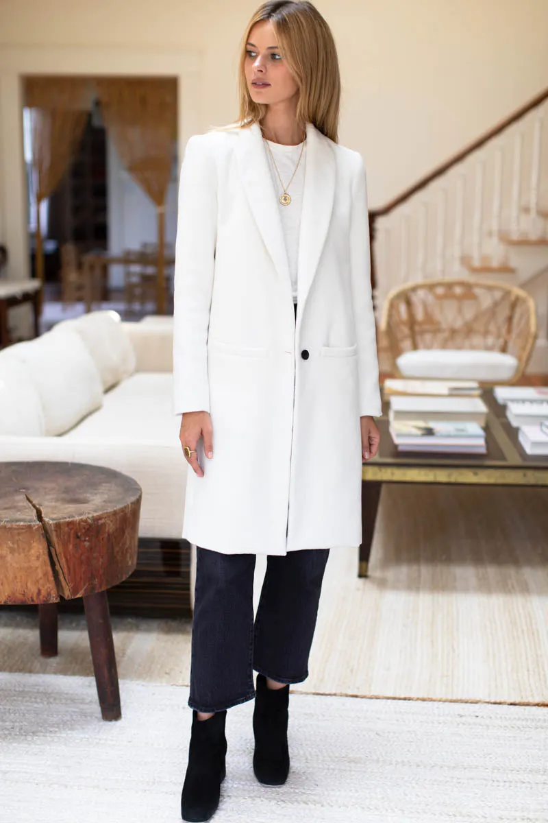 Tailored Coat - White