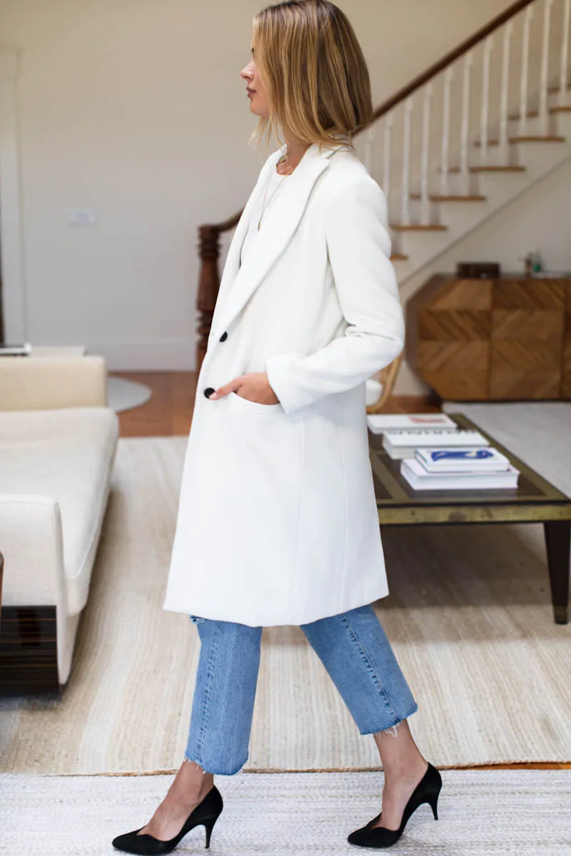 Tailored Coat - White